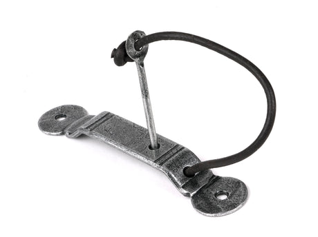 From The Anvil - Pewter Locking Penny End Screw on Staple | Sku. 33483 | Trade Door Handles.