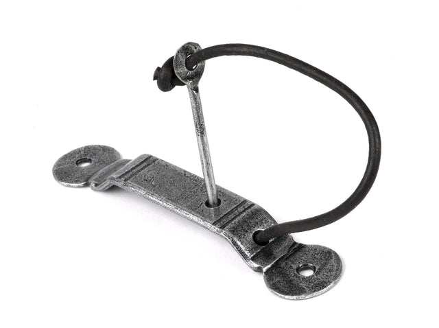 From The Anvil - Pewter Locking Penny End Screw on Staple | Sku. 33483 | Trade Door Handles.