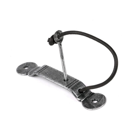 From The Anvil - Pewter Locking Penny End Screw on Staple | Sku. 33483 | Trade Door Handles.