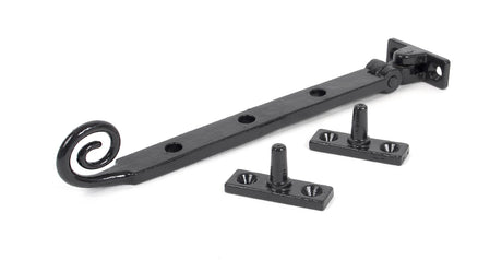 From The Anvil - Black 8" Cast Monkeytail Stay | Sku. 33484 | Trade Door Handles.