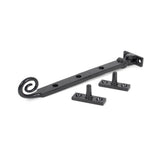 From The Anvil - Black 8" Cast Monkeytail Stay | Sku. 33484 | Trade Door Handles.