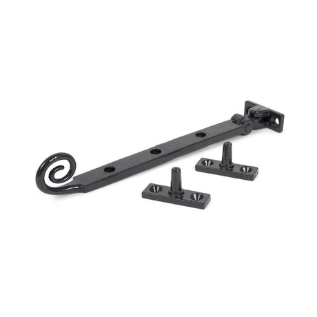 From The Anvil - Black 8" Cast Monkeytail Stay | Sku. 33484 | Trade Door Handles.