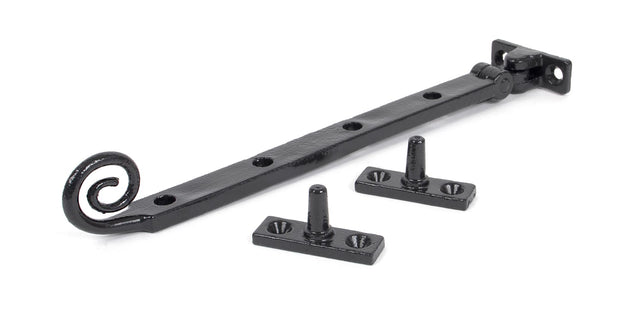 From The Anvil - Black 10" Cast Monkeytail Stay | Sku. 33485 | Trade Door Handles.