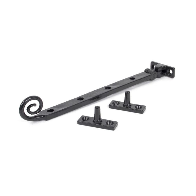 From The Anvil - Black 10" Cast Monkeytail Stay | Sku. 33485 | Trade Door Handles.