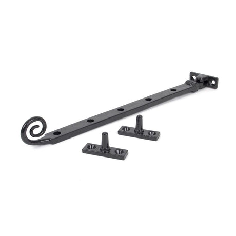 From The Anvil - Black 12" Cast Monkeytail Stay | Sku. 33486 | Trade Door Handles.