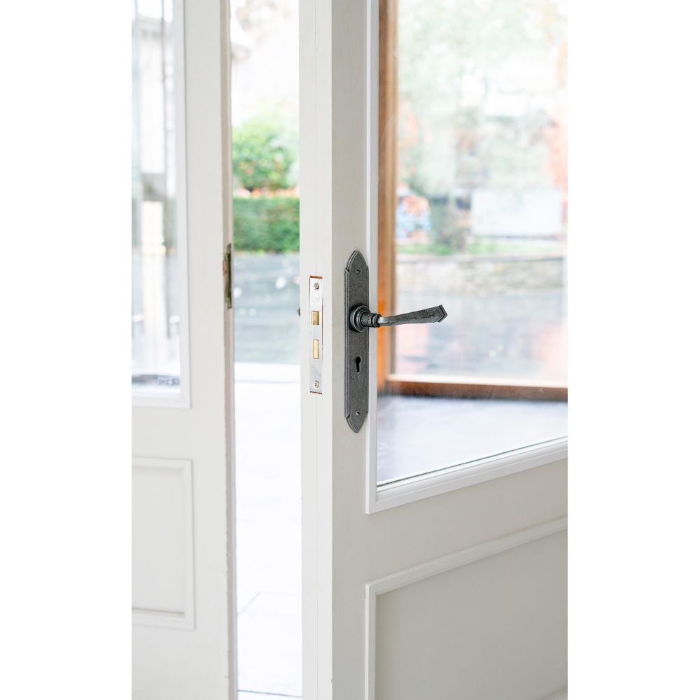 From The Anvil - Pewter Gothic Lever Lock Set | Sku. 33600 | Trade Door Handles.