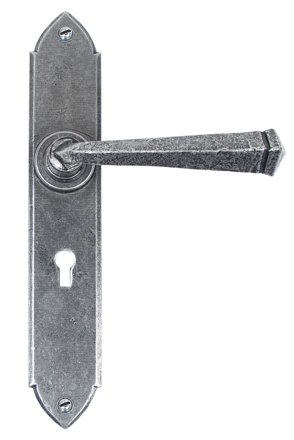 From The Anvil - Pewter Gothic Lever Lock Set | Sku. 33600 | Trade Door Handles.