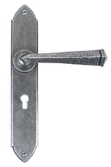 From The Anvil - Pewter Gothic Lever Lock Set | Sku. 33600 | Trade Door Handles.