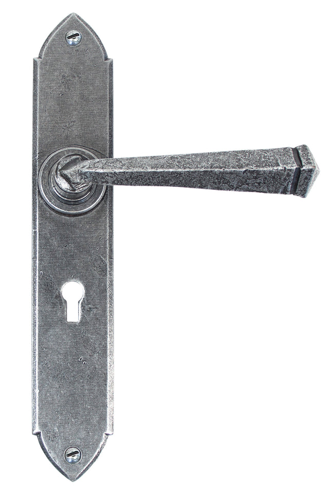 From The Anvil - Pewter Gothic Lever Lock Set | Sku. 33600 | Trade Door Handles.