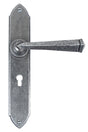 From The Anvil - Pewter Gothic Lever Lock Set | Sku. 33600 | Trade Door Handles.