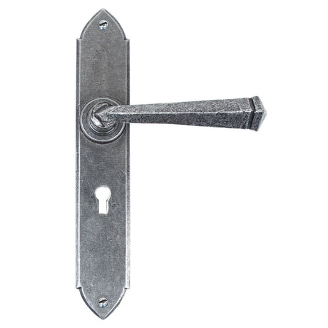 From The Anvil - Pewter Gothic Lever Lock Set | Sku. 33600 | Trade Door Handles.