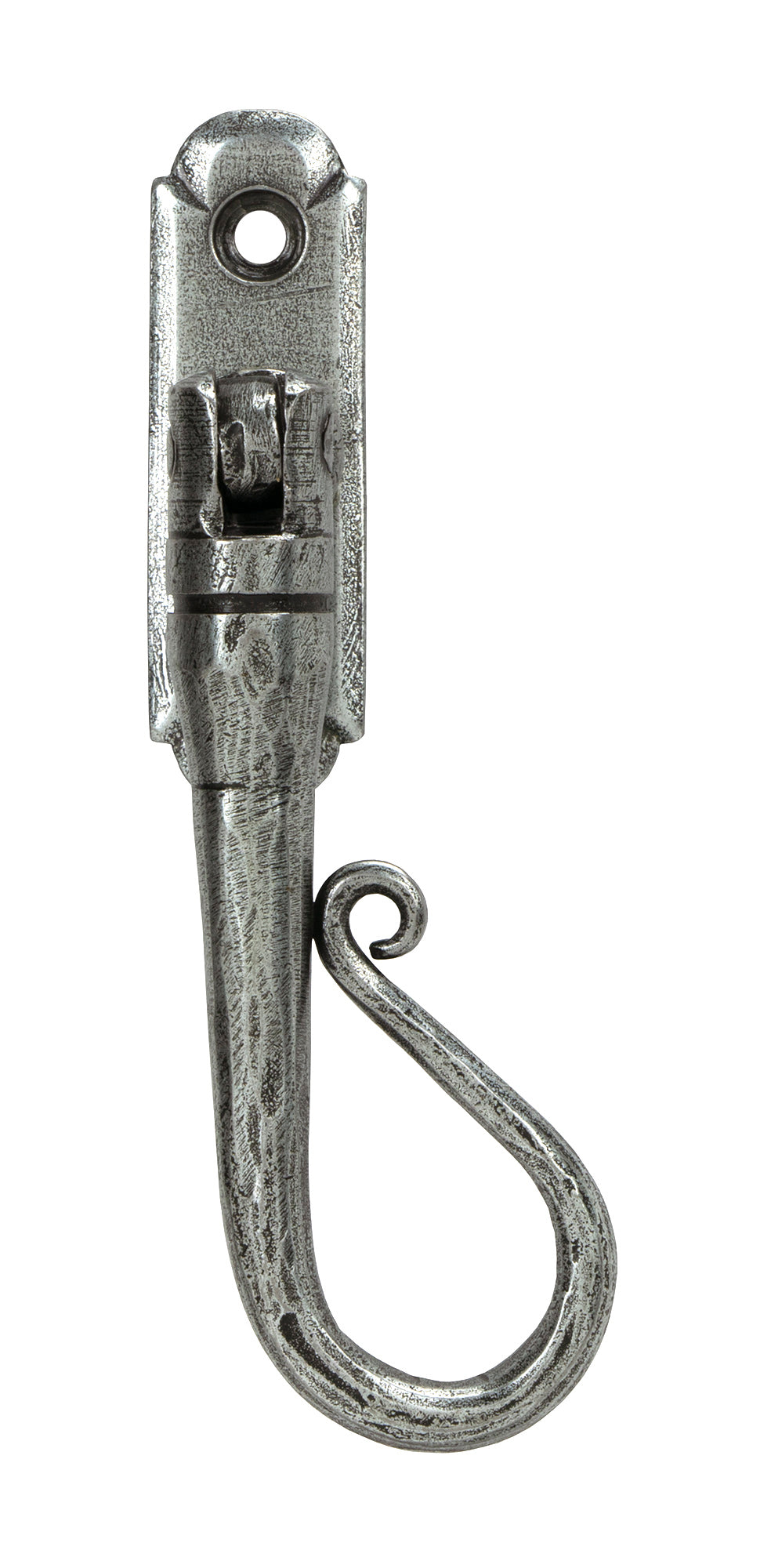 From The Anvil - Pewter Shepherd's Crook Espag - RH | Sku. 33602 | Trade Door Handles.