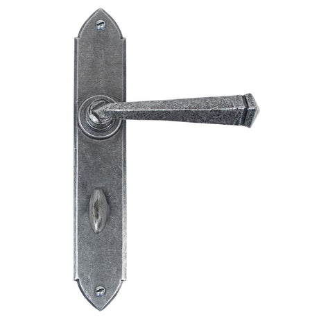 From The Anvil - Pewter Gothic Lever Bathroom Set | Sku. 33604/B | Trade Door Handles.