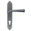 From The Anvil - Pewter Gothic Lever Espag. Lock Set | Sku. 33604 | Trade Door Handles.