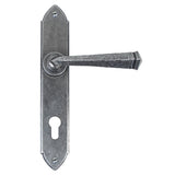 From The Anvil - Pewter Gothic Lever Espag. Lock Set | Sku. 33604 | Trade Door Handles.