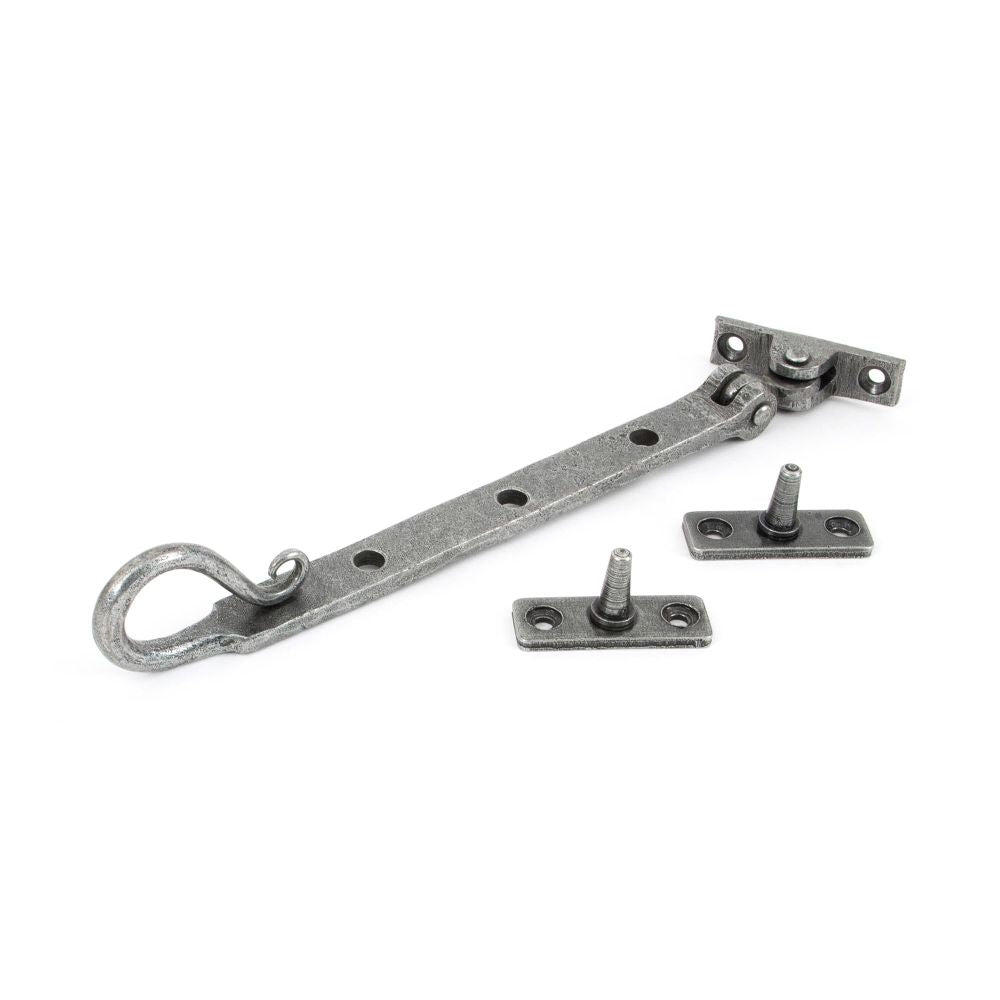 From The Anvil - Pewter 8" Shepherd's Crook Stay | Sku. 33605 | Trade Door Handles.