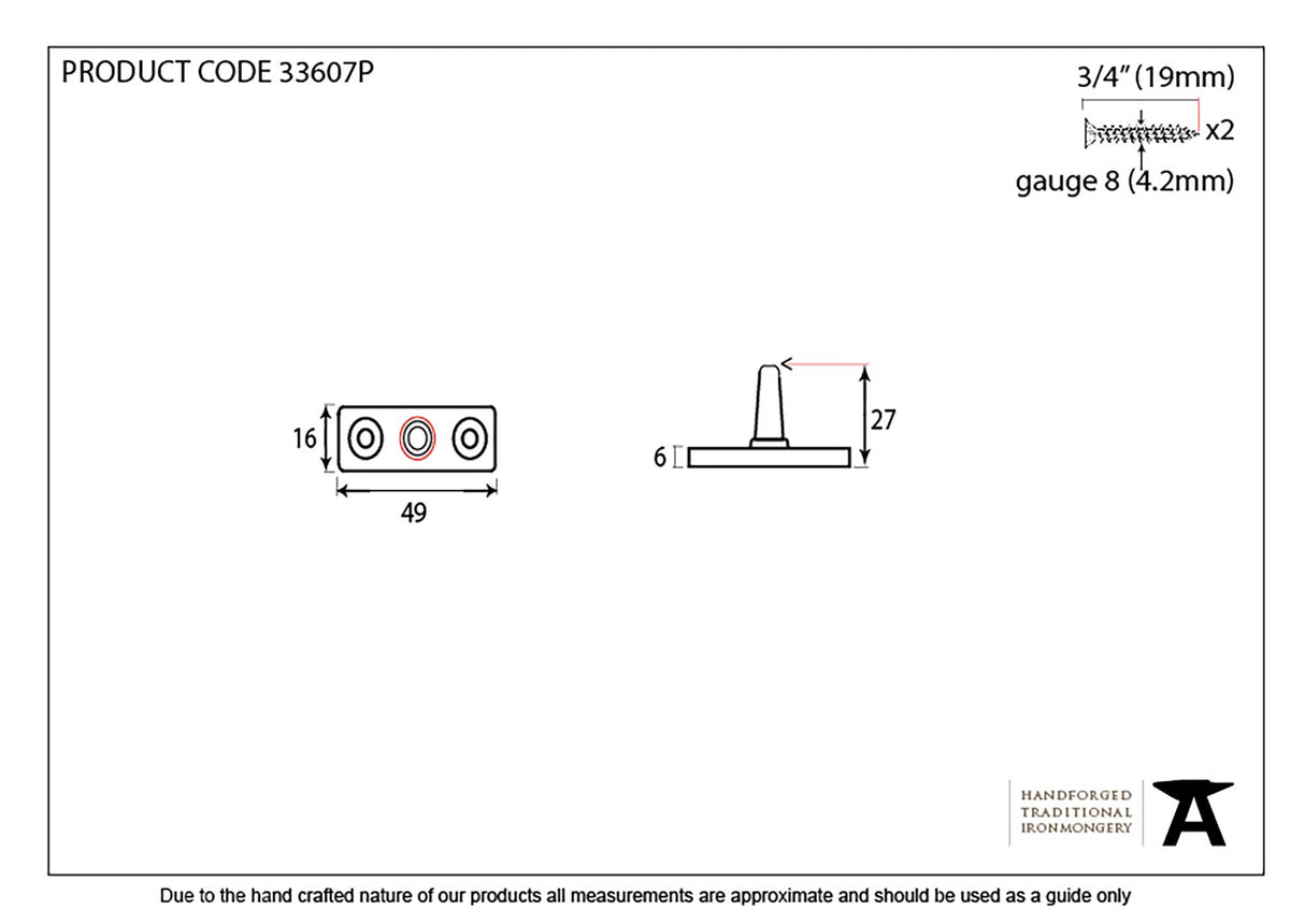 From The Anvil - Pewter Stay Pin | Sku. 33607P | Trade Door Handles.