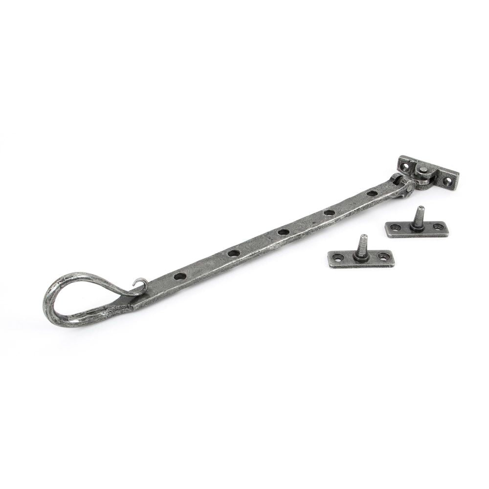 From The Anvil - Pewter 12" Shepherd's Crook Stay | Sku. 33607 | Trade Door Handles.