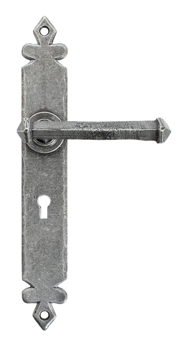 From The Anvil - Pewter Tudor Lever Lock Set | Sku. 33608 | Trade Door Handles.