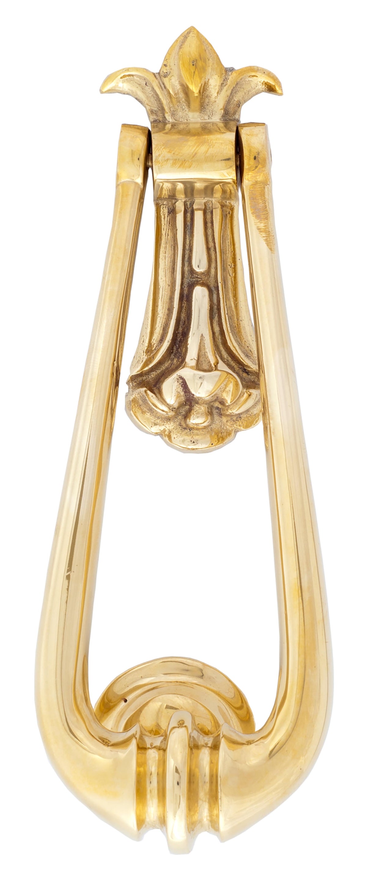 From The Anvil - Polished Brass Loop Door Knocker | Sku. 33610M | Trade Door Handles.