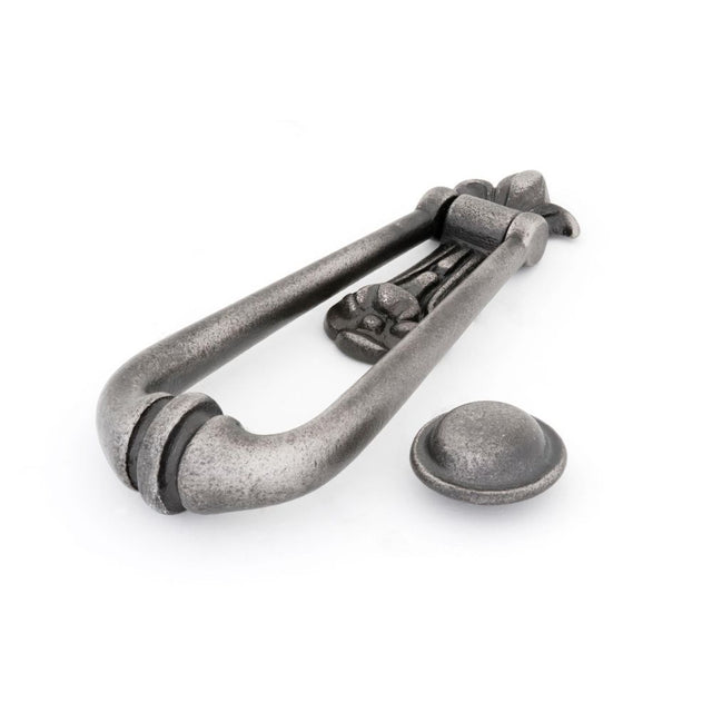 From The Anvil - Antique Pewter Loop Door Knocker | Sku. 33610 | Trade Door Handles.