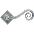From The Anvil - Pewter Monkeytail Lever on Rose Set (Diamond) | Sku. 33612 | Trade Door Handles.