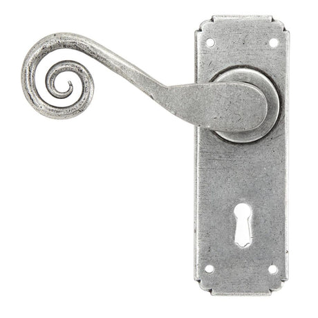 From The Anvil - Pewter Monkeytail Lever Lock Set | Sku. 33615 | Trade Door Handles.