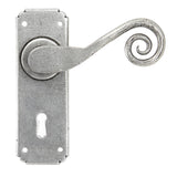 From The Anvil - Pewter Monkeytail Lever Lock Set | Sku. 33615 | Trade Door Handles.