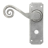 From The Anvil - Pewter Monkeytail Lever Bathroom Set | Sku. 33617 | Trade Door Handles.