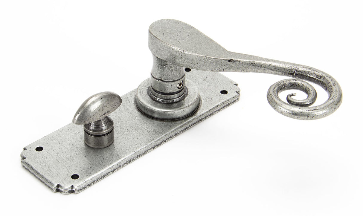 From The Anvil - Pewter Monkeytail Lever Bathroom Set | Sku. 33617 | Trade Door Handles.