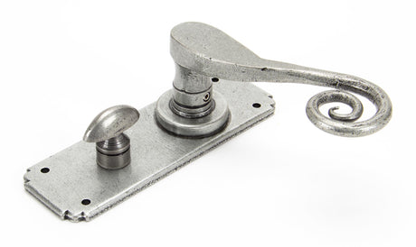 From The Anvil - Pewter Monkeytail Lever Bathroom Set | Sku. 33617 | Trade Door Handles.
