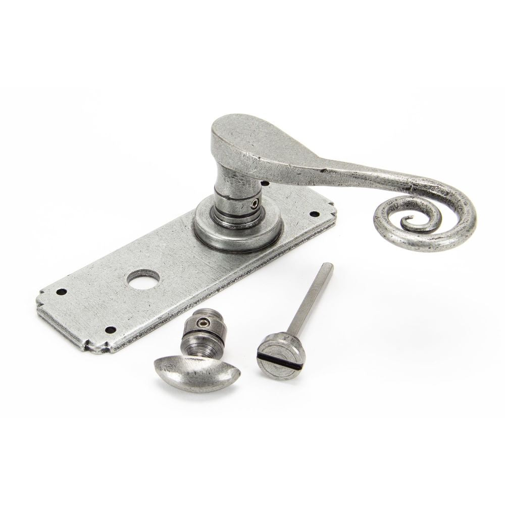 From The Anvil - Pewter Monkeytail Lever Bathroom Set | Sku. 33617 | Trade Door Handles.