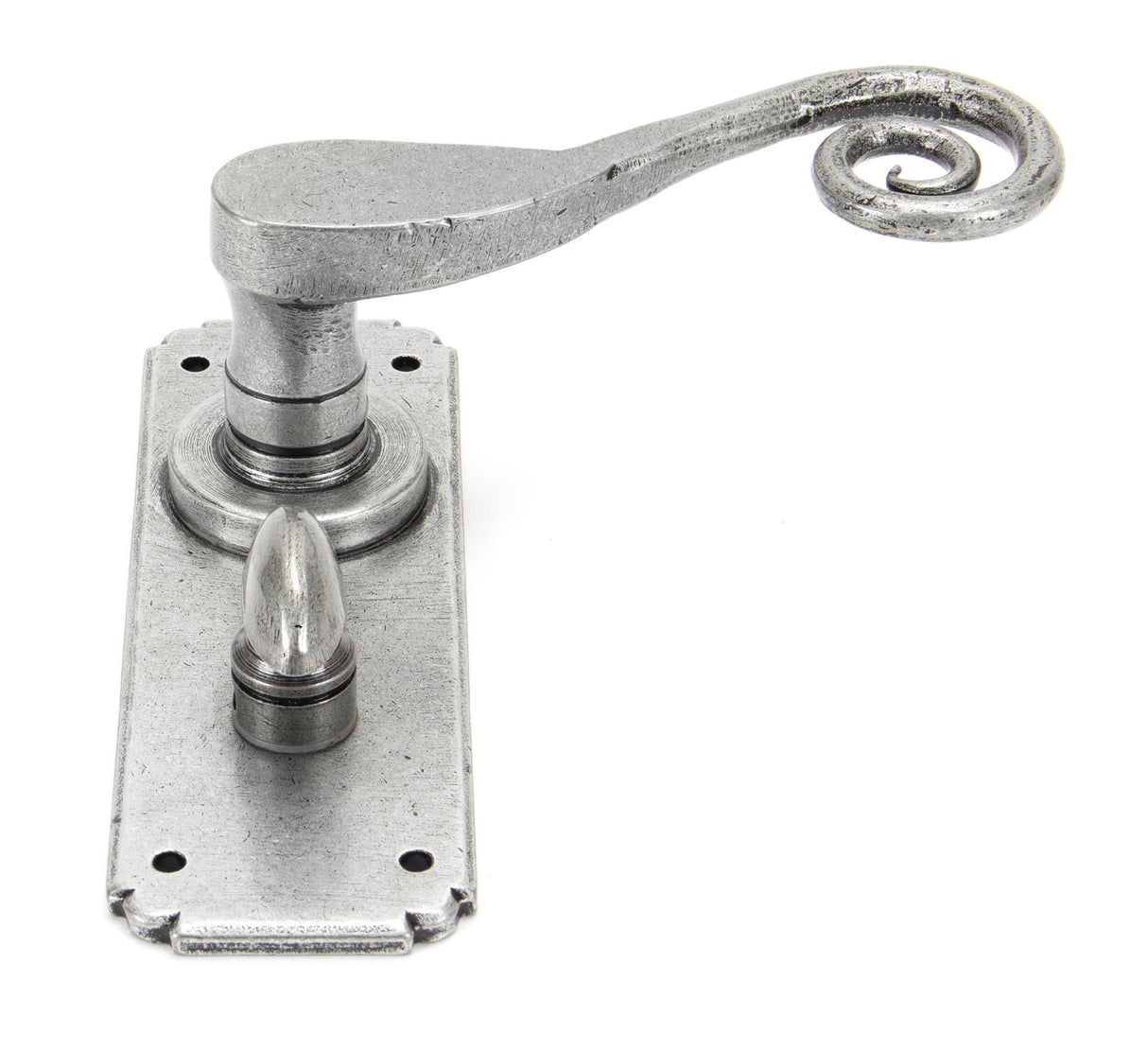 From The Anvil - Pewter Monkeytail Lever Bathroom Set | Sku. 33617 | Trade Door Handles.