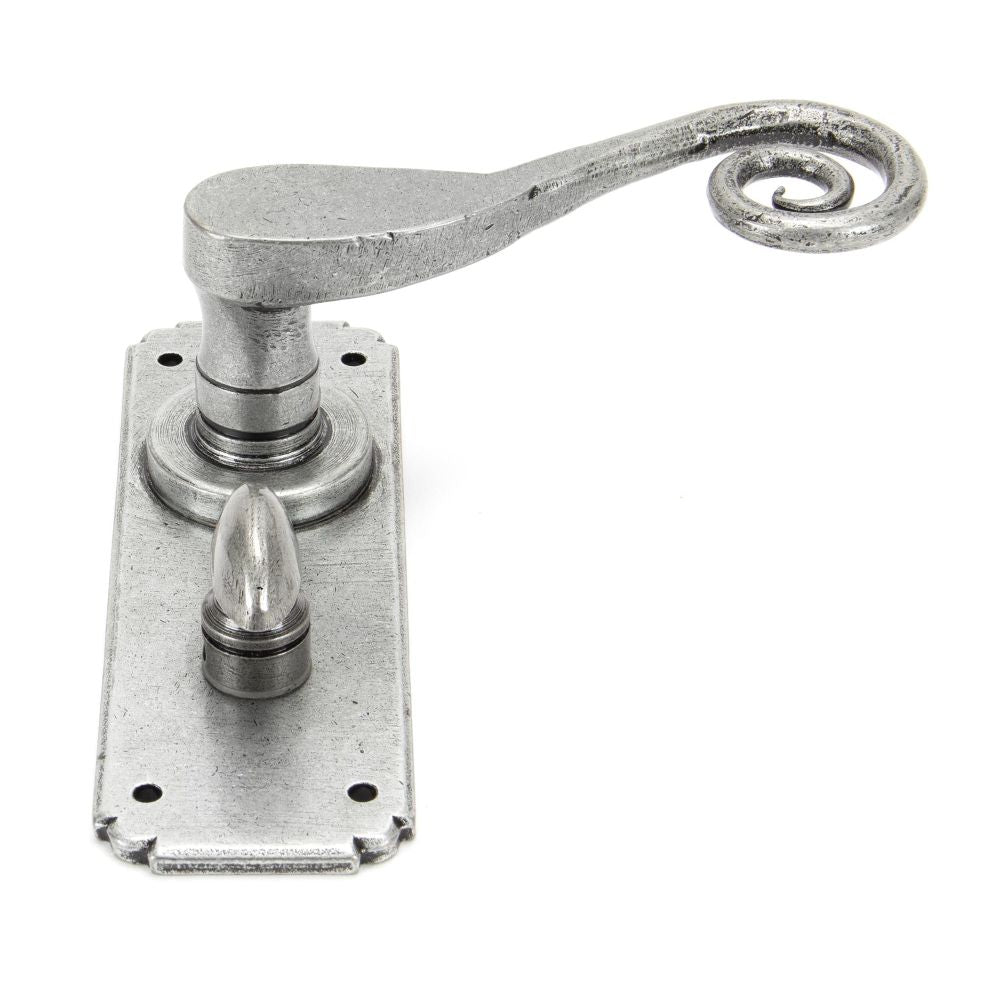 From The Anvil - Pewter Monkeytail Lever Bathroom Set | Sku. 33617 | Trade Door Handles.