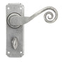 From The Anvil - Pewter Monkeytail Lever Bathroom Set | Sku. 33617 | Trade Door Handles.