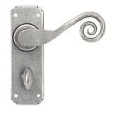 From The Anvil - Pewter Monkeytail Lever Bathroom Set | Sku. 33617 | Trade Door Handles.
