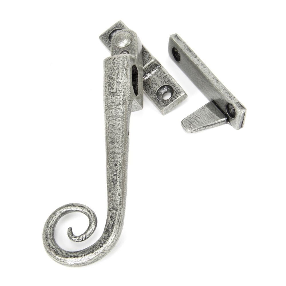 From The Anvil - Pewter Locking Night-Vent Monkeytail Fastener - LH | Sku. 33618 | Trade Door Handles.