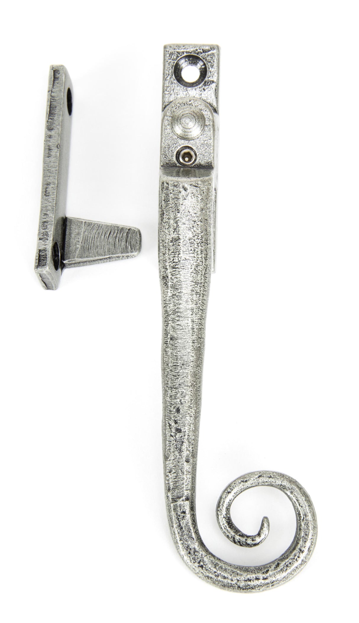 From The Anvil - Pewter Locking Night-Vent Monkeytail Fastener - RH | Sku. 33619 | Trade Door Handles.