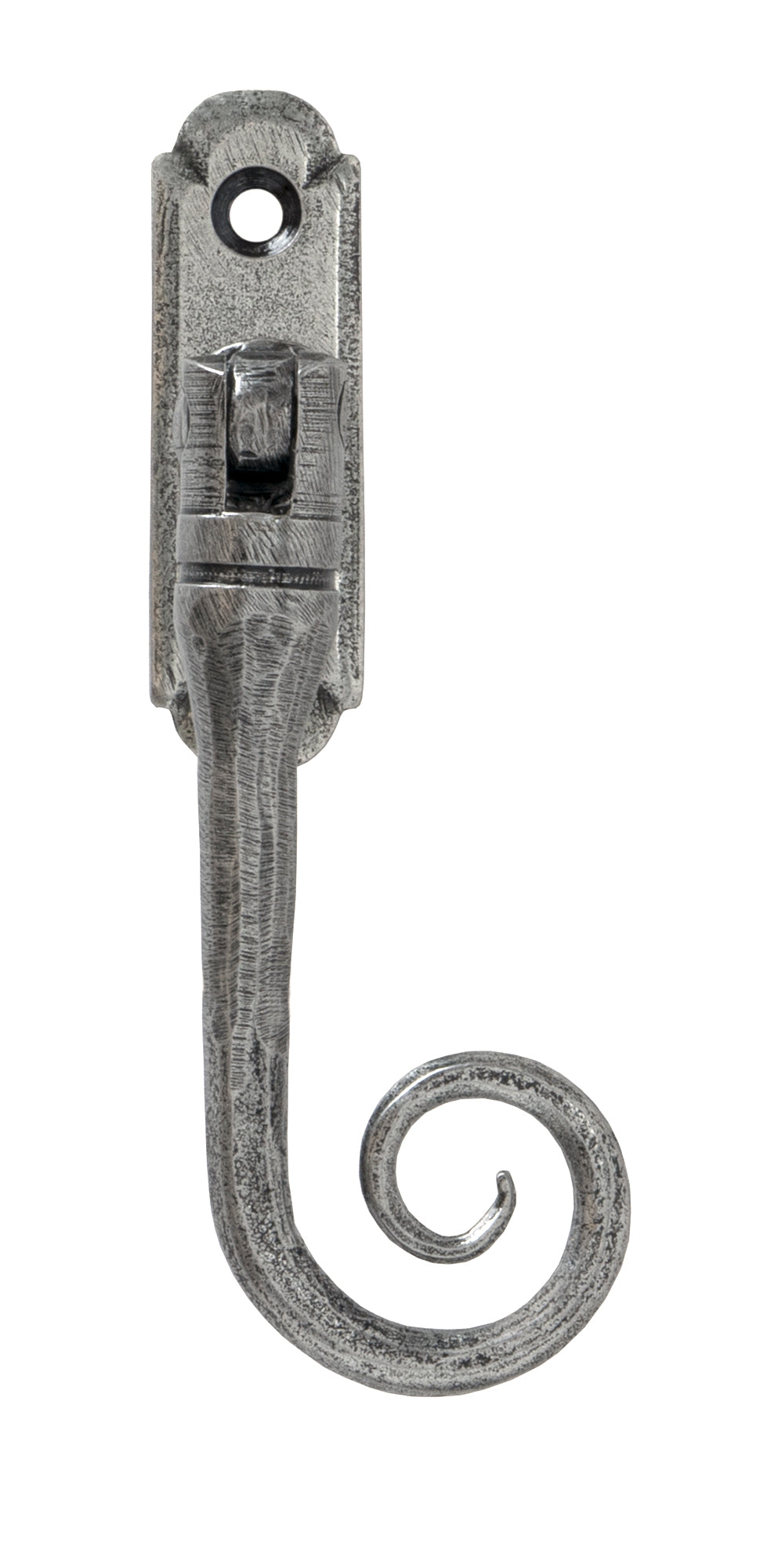 From The Anvil - Pewter Monkeytail Espag - RH | Sku. 33621 | Trade Door Handles.
