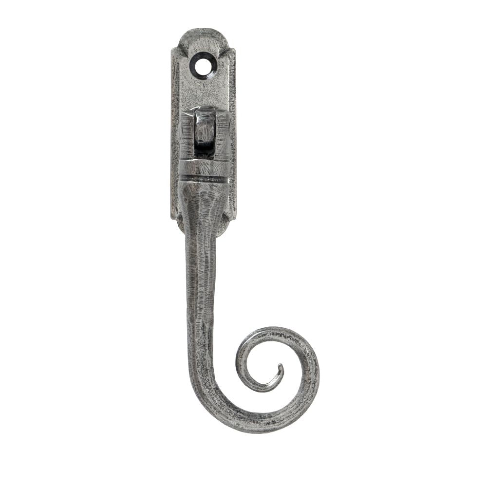 From The Anvil - Pewter Monkeytail Espag - RH | Sku. 33621 | Trade Door Handles.