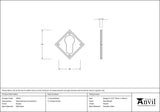 From The Anvil - Pewter Diamond Euro Escutcheon | Sku. 33622 | Trade Door Handles.