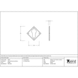 From The Anvil - Pewter Diamond Euro Escutcheon | Sku. 33622 | Trade Door Handles.