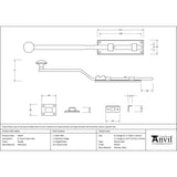 From The Anvil - Pewter 6" French Door Bolt | Sku. 33623 | Trade Door Handles.
