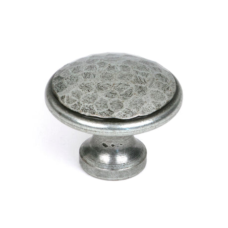 From The Anvil - Pewter Hammered Cabinet Knob - Large | Sku. 33625 | Trade Door Handles.