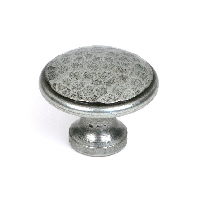 From The Anvil - Pewter Hammered Cabinet Knob - Large | Sku. 33625 | Trade Door Handles.