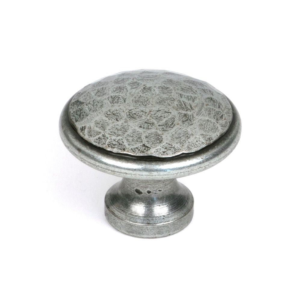 From The Anvil - Pewter Hammered Cabinet Knob - Large | Sku. 33625 | Trade Door Handles.