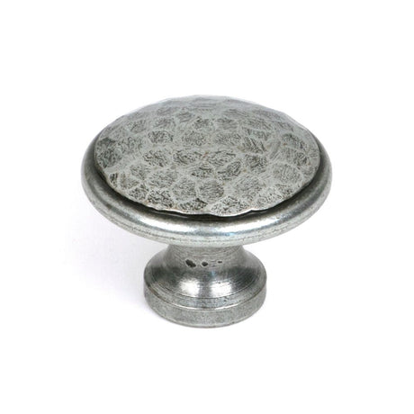 From The Anvil - Pewter Hammered Cabinet Knob - Large | Sku. 33625 | Trade Door Handles.