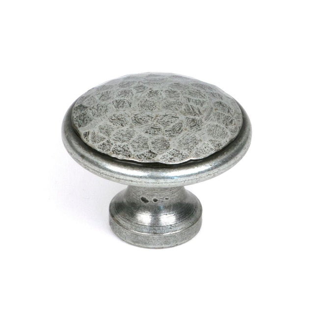 From The Anvil - Pewter Hammered Cabinet Knob - Large | Sku. 33625 | Trade Door Handles.