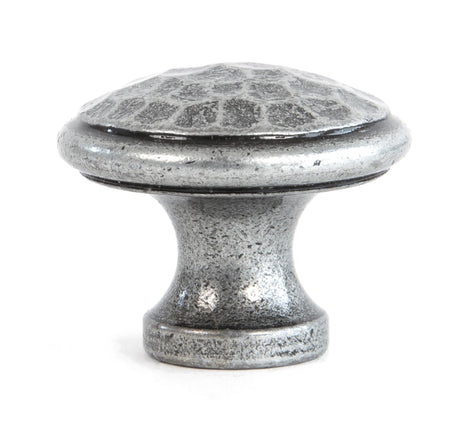 From The Anvil - Pewter Hammered Cabinet Knob - Medium | Sku. 33626 | Trade Door Handles.