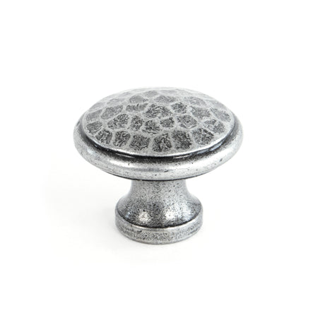 From The Anvil - Pewter Hammered Cabinet Knob - Medium | Sku. 33626 | Trade Door Handles.